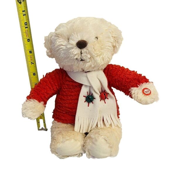 Hallmark Jingle Bear Plays Jingle Bells Christmas 14" Plush Stuffed Tested Plays - Picture 4 of 7